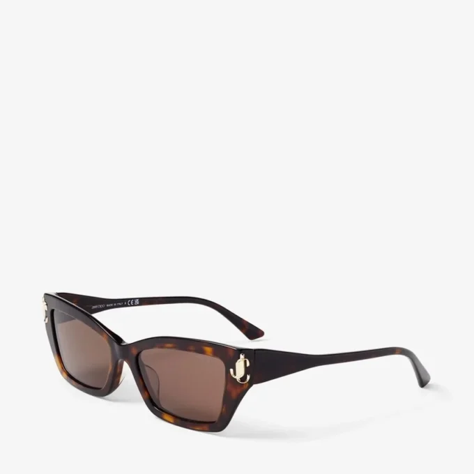 Isla bruin Havana cat-eye zonnebril