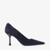 Ixia 80 marineblauwe suède pumps