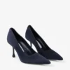 Ixia 80 marineblauwe suède pumps