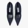 Ixia 80 marineblauwe suède pumps