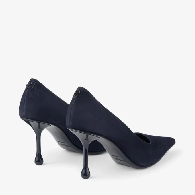 Ixia 80 marineblauwe suède pumps