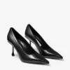 Ixia 80 Zwarte pumps van nappaleer