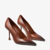 Ixia 95 cognackleurige pumps van gespoten spazzolato-leer Ixia 95 cognackleurige pumps van gespoten spazzolato-leer