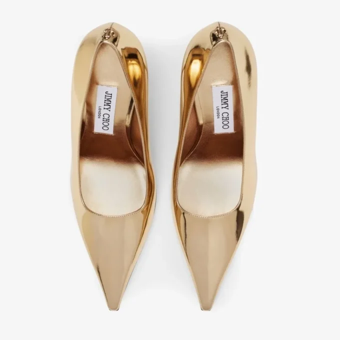 Ixia 95 gouden pumps van vloeibaar metaal Ixia 95 gouden pumps van vloeibaar metaal