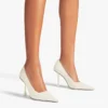 Ixia 95 Latte lakleren pumps