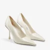 Ixia 95 Latte lakleren pumps