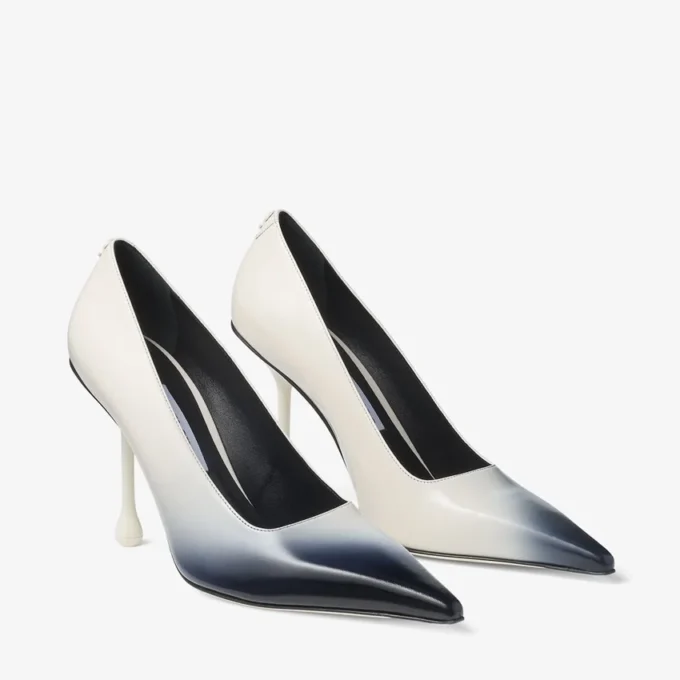 Ixia 95 Latte pumps van gespoten spazzolato-leer