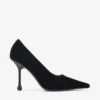 Ixia 95 zwarte fluwelen pumps