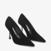 Ixia 95 zwarte fluwelen pumps