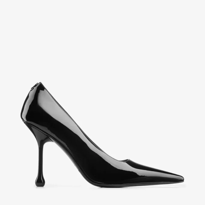 Ixia 95 zwarte lakleren pumps