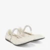 Jade Ballerina Latte Ballerina’s van zacht nappaleer met kristallen bandje Jade Ballerina Latte Ballerina’s van zacht nappaleer met kristallen bandje