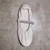 Jade Ballerina Latte Ballerina’s van zacht nappaleer met kristallen bandje Jade Ballerina Latte Ballerina’s van zacht nappaleer met kristallen bandje