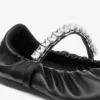 Jade Ballerina Zwarte ballerina’s van zacht nappaleer met kristallen bandje Jade Ballerina Zwarte ballerina’s van zacht nappaleer met kristallen bandje