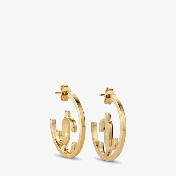 Jc Monogram Hoops Goudkleurig metaal Jc Monogram Hoops
