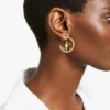 Jc Monogram Hoops Goudkleurig metaal Jc Monogram Hoops