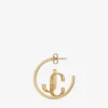 Jc Monogram Hoops Goudkleurig metaal Jc Monogram Hoops