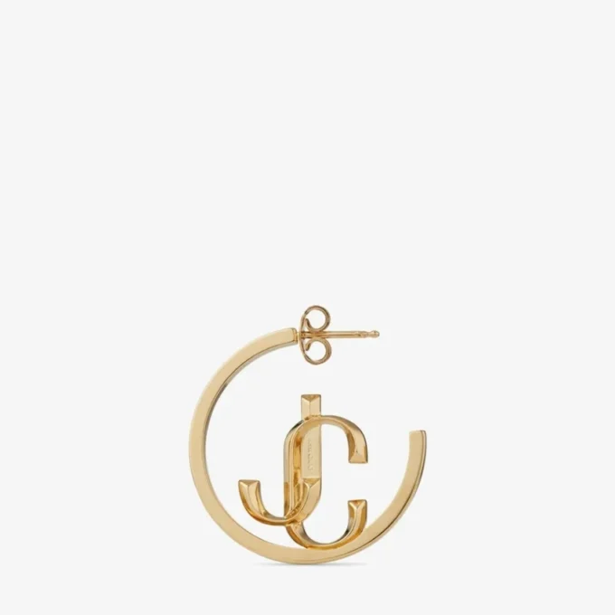 Jc Monogram Hoops Goudkleurig metaal Jc Monogram Hoops