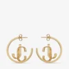 Jc Monogram Hoops Goudkleurig metaal Jc Monogram Hoops