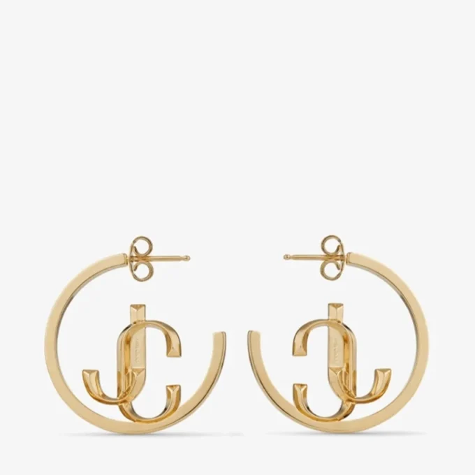 Jc Monogram Hoops Goudkleurig metaal Jc Monogram Hoops