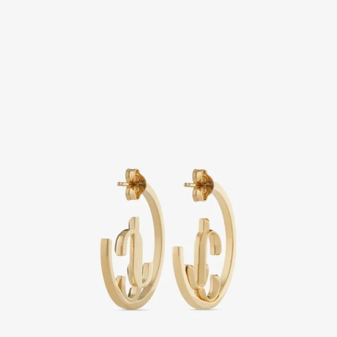Jc Monogram Hoops Goudkleurig metaal Jc Monogram Hoops
