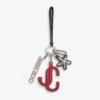 Jc Multi Charm Rood & Snoeproze Kalfsleren Tasbedel met Sterlogo
