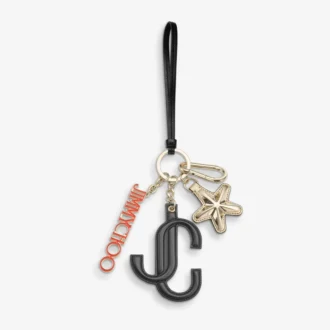Jc Multi Charm Zwart & Oranje Kalfsleer Sterrenlogo Tasbedel Jc Multi Charm Zwart & Oranje Kalfsleer Sterrenlogo Tasbedel