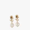 Jc Pearl Oorbellen Jc Pearl Oorknopjes van metaal met gouden afwerking
