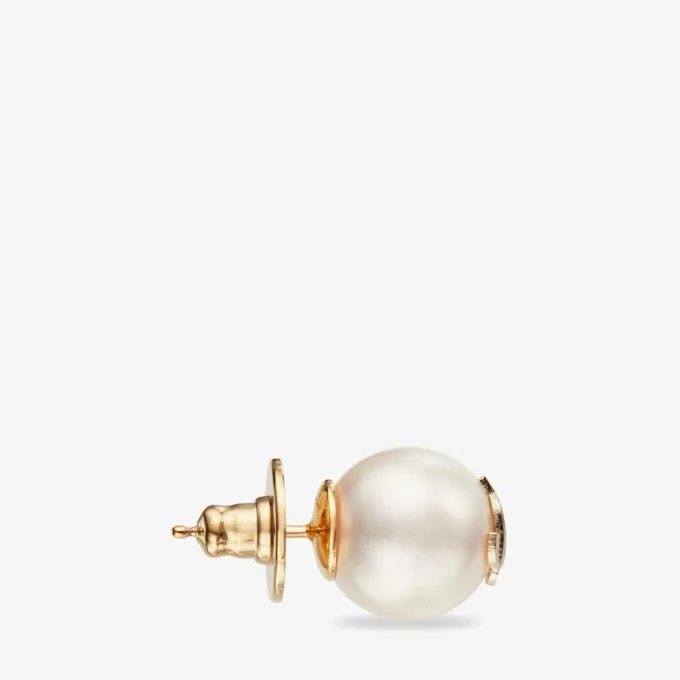 Jc Pearl Studs Jc Pearl Stud-oorbellen van metaal met gouden afwerking