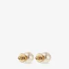 Jc Pearl Studs Jc Pearl Stud-oorbellen van metaal met gouden afwerking