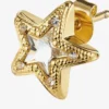 Jc Star Studs Goudkleurige metalen Jc Star Stud-oorbellen met Swarovski-kristallen