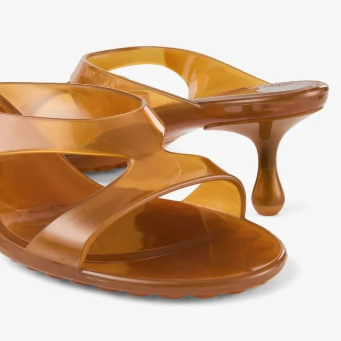 Jelly Drop 50 Amber jelly sandalen