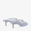Jelly Drop 50 Zilveren glitter jelly sandalen Jelly Drop 50 Zilveren glitter jelly sandalen