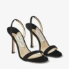 Jenn 100 zwarte suède sandalen