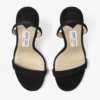 Jenn 100 zwarte suède sandalen
