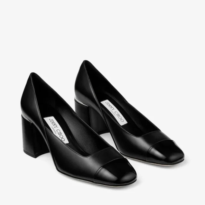 Jenson 65 Zwarte pumps van lakleer en nappaleer Jenson 65 Zwarte pumps van lakleer en nappaleer