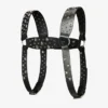 Jimmy Choo Noir Kei Ninomiya All Stars Harness Zwart harnas van glad kalfsleer met  metalen versiering met meerdere sterren