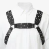 Jimmy Choo Noir Kei Ninomiya All Stars Harness Zwart harnas van glad kalfsleer met  metalen versiering met meerdere sterren