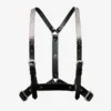 Jimmy Choo Noir Kei Ninomiya Crystals Harness Zwart glanzend leren harnas met kristallen hotfix-versiering