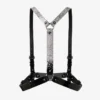 Jimmy Choo Noir Kei Ninomiya Crystals Harness Zwart glanzend leren harnas met kristallen hotfix-versiering