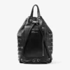 Jimmy Choo Noir Kei Ninomiya-rugzak  Zwarte rugzak van nappaleer met metalen versiering met meerdere sterren