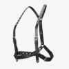 Jimmy Choo Noir Kei Ninomiya Single Star Harness Zwart glad kalfsleren harnas met metalen multi-sterrenversiering