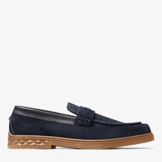 Josh Driver marineblauwe suède schoenen