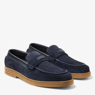 Josh Driver marineblauwe suède schoenen