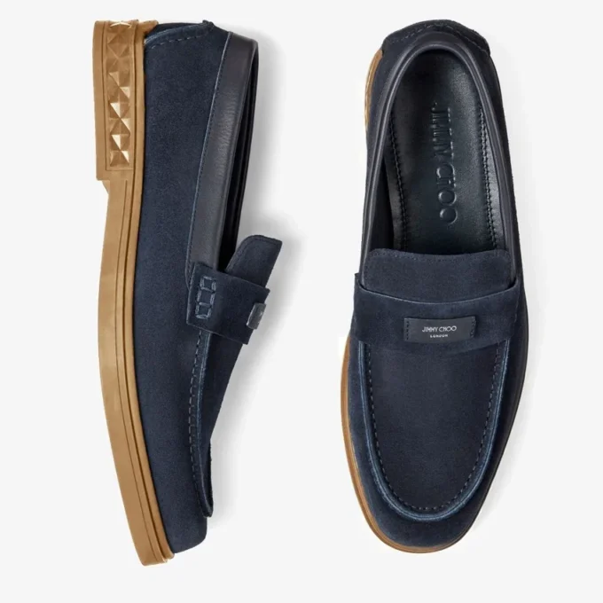 Josh Driver marineblauwe suède schoenen Josh Driver marineblauwe suède schoenen
