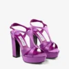 Kesia 120 Violet Orchid satijnen sandalen Kesia 120 Violet Orchid satijnen sandalen