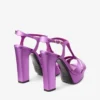 Kesia 120 Violet Orchid satijnen sandalen Kesia 120 Violet Orchid satijnen sandalen