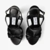 Kesia 120 zwarte leren sandalen Kesia 120 zwarte leren sandalen
