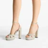 Kove 120 Natuurlijke fijne raffia plateausandalen Kove 120 Natuurlijke fijne raffia plateausandalen