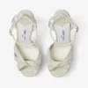 Kove 120 Natuurlijke fijne raffia plateausandalen Kove 120 Natuurlijke fijne raffia plateausandalen