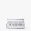 Kya zilvermetalen nappaleren clutch Kya zilvermetalen nappaleren clutch